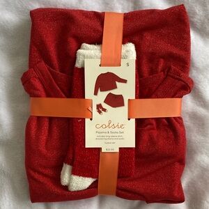 Colsie Red Pajama and Socks Set